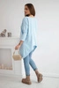 Blouse oversize azure