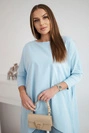 Oversize halenka v modré barvě