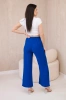 Viscose wide-leg trousers cornflower