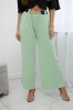 Viscose trousers with wide leg mint