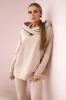 Baumwoll-Set hoodie + leggings beige