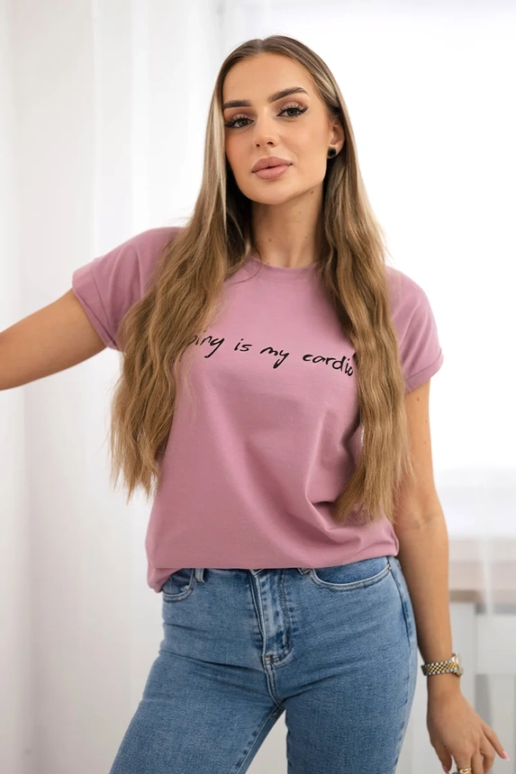 Nakupování je moje kardio halenka tmavě růžová