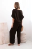 Set of blouses with pants brown