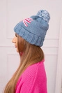 Damenmütze mit Bommel Elizabeth K386 denim