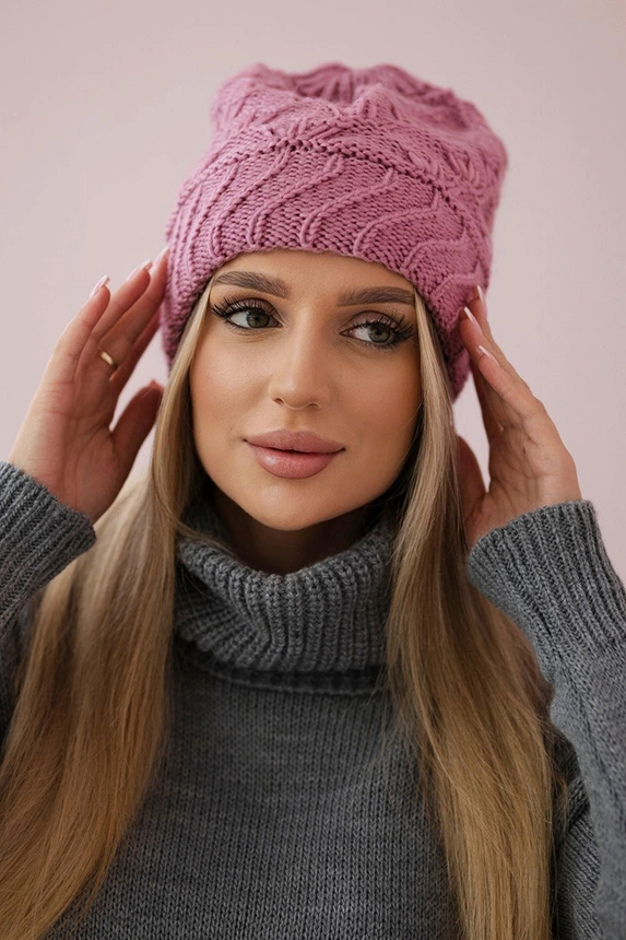 Moteriška kepurė Dagmara K332 dark pink