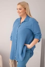 Bavlnená mušelínová košeľa Denim