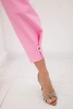 Summer Punto trousers with leg closure light pink