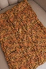 Women's chunky melange wool winter wrap KN24 mustard