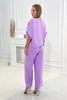 Bluse und Hose Set hell lila