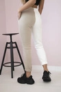 Damen-Jogginghose mit QUEEN-Schriftzug beige