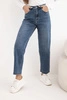 Women's jeans trousers with wide legs and high waist M.Sara blue