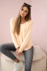 V-neck sweater apricot