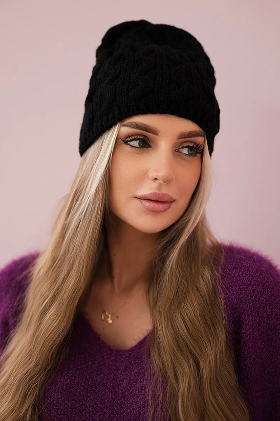 Cap with fleece Teresa K285 black