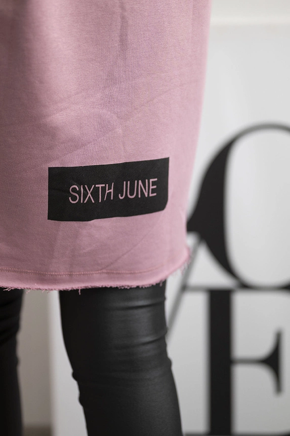 Coatee with subtitles dark pink