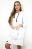 Hooded dress white