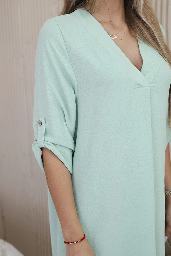 V-neck dress mint