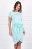 Tied dress with an envelope-like bottom mint