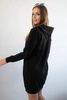 Kapuzenkleid schwarz
