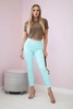 Colorful jeans with bow mint