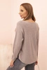 Women's sweater with viscose and V-neck fango