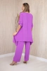 Set Bluse + Hose mit Anhänger violett
