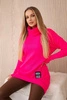 Turtleneck sweater pink neon