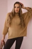 V-neck sweater ginger Ingwer camel