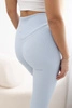 Ribbed leggings azure