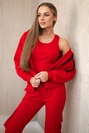 Set 3 in 1 Sweatshirt + Top + Hose rot
