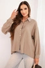 Elegant women's blouse made of viscose with decorative buttons fango