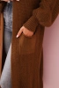 Sweater long cardigan light brown