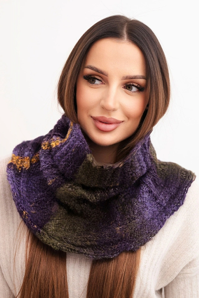 Damen Wollschal weicher Wickelkragen Winter KN21 khaki