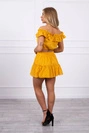 Embroidered set with blouse off-shoulders mustard