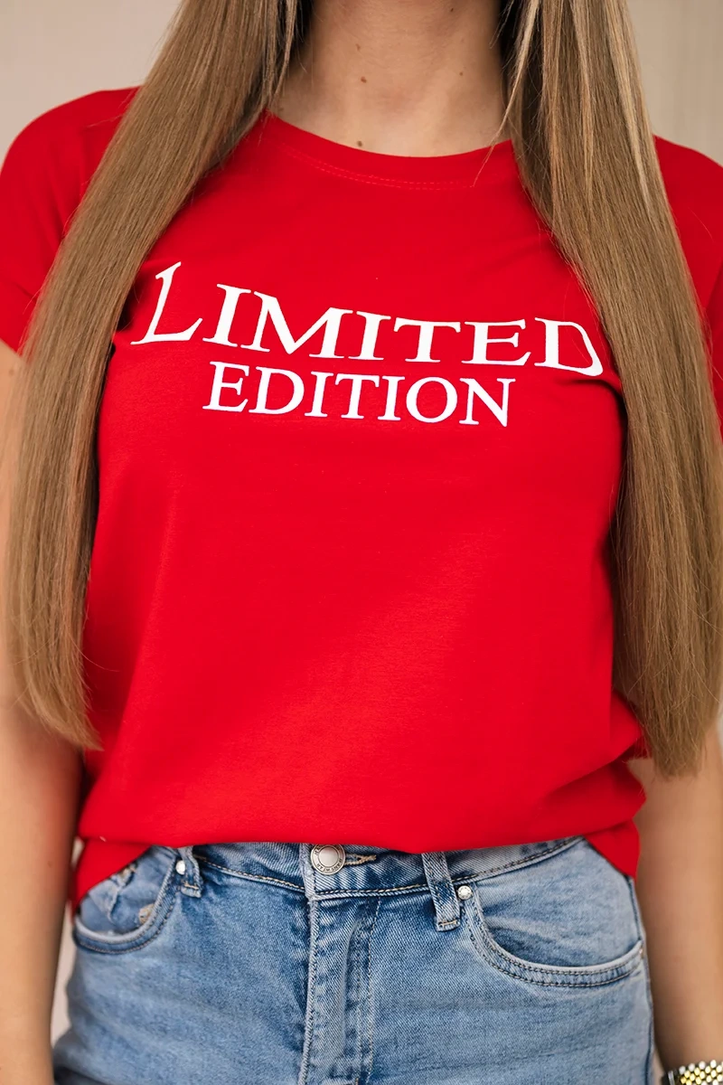 Bluzka Limited edition czerwona zdjęcie 4
