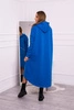 Insulated dress with a hood mauve blue