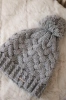 Cap with fleece Waleria K307 light gray