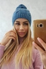 Stefania vilnonė kepurė K278 denim