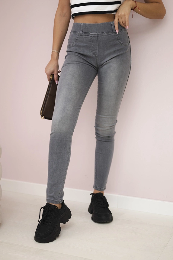 Graphite denim pants