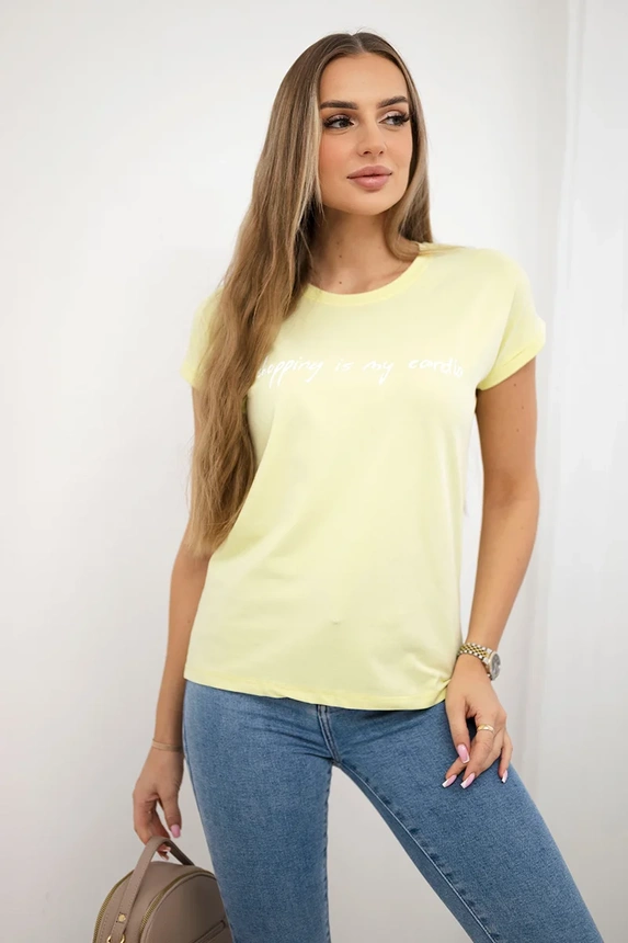 Blouse Shopping is my cardio light yellow
