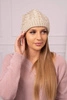 Women's cap Kalina K362 light beige