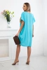 Dress with pockets and pendant turquoise