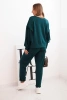 Women's butter set with fringes on the sleeves teal