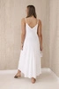Muslin dress with straps white