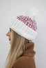 Cap with a pompom Ellen K325 white