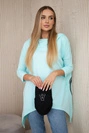 Sweatshirt with a bicycle print mint