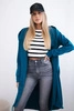 Cardigan with print oversize maritime