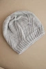 Women's winter hat with wool in a loose fit K442 gray
