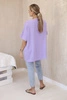 Oversized blouse with pendant light purple
