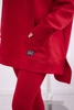 Cotton set insulated sweatshirt + leggings red