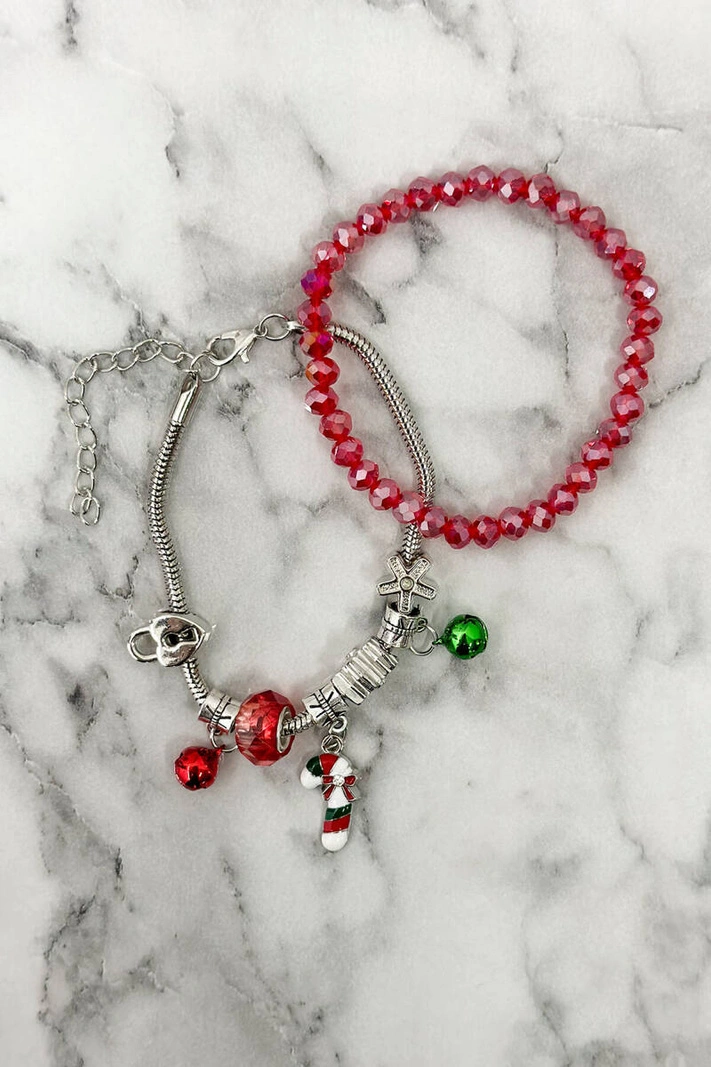 Christmas Bracelet SL433-78 Christmas cane